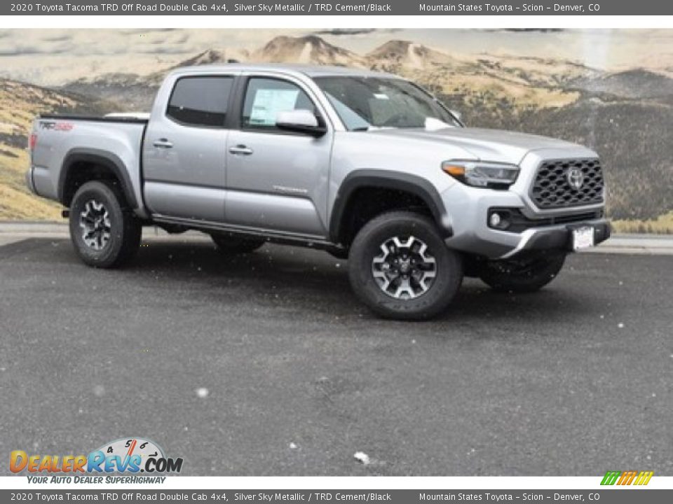 2020 Toyota Tacoma TRD Off Road Double Cab 4x4 Silver Sky Metallic / TRD Cement/Black Photo #1