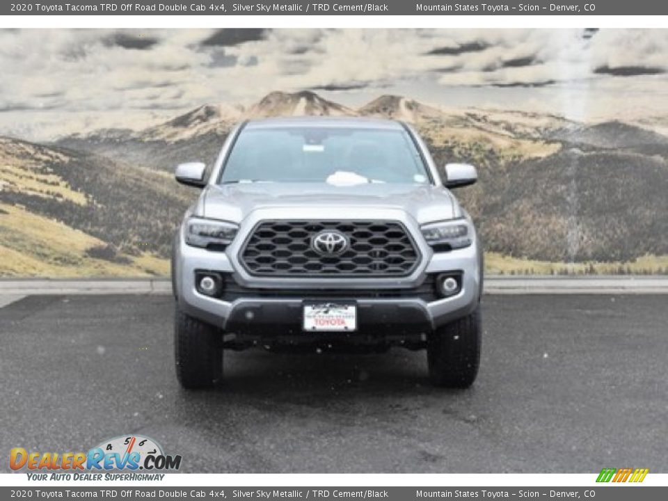 2020 Toyota Tacoma TRD Off Road Double Cab 4x4 Silver Sky Metallic / TRD Cement/Black Photo #2