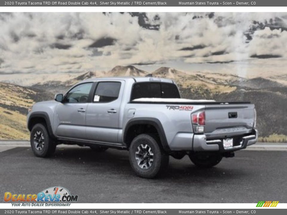 2020 Toyota Tacoma TRD Off Road Double Cab 4x4 Silver Sky Metallic / TRD Cement/Black Photo #3