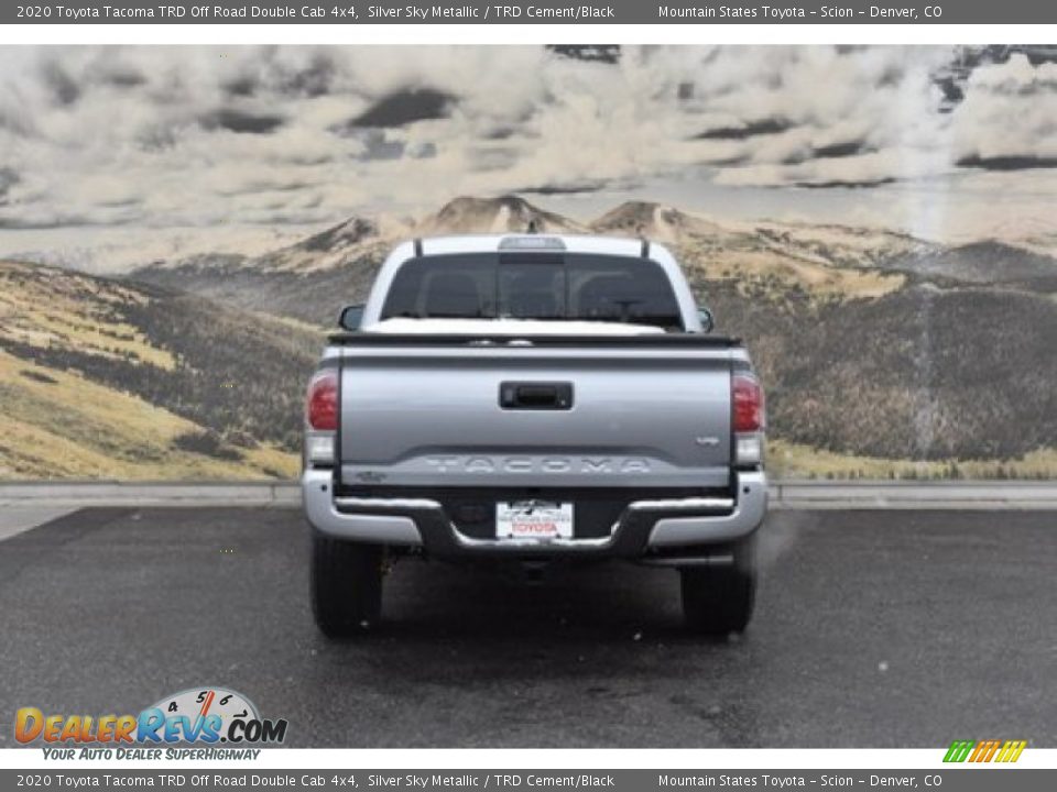 2020 Toyota Tacoma TRD Off Road Double Cab 4x4 Silver Sky Metallic / TRD Cement/Black Photo #4