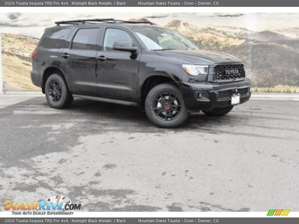 2020 Toyota Sequoia TRD Pro 4x4 Midnight Black Metallic / Black Photo #1