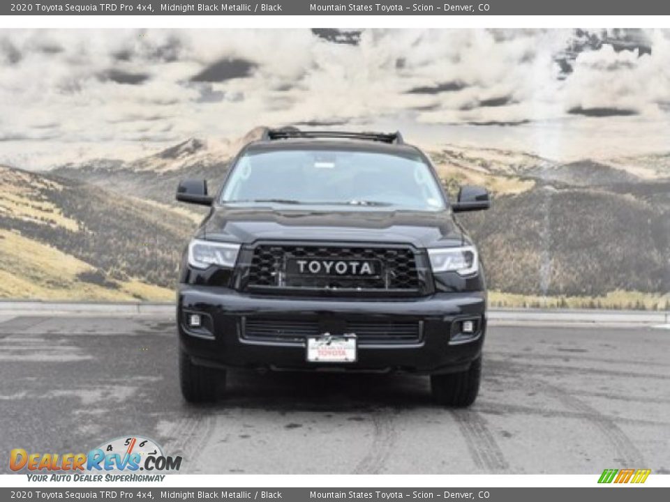 2020 Toyota Sequoia TRD Pro 4x4 Midnight Black Metallic / Black Photo #2