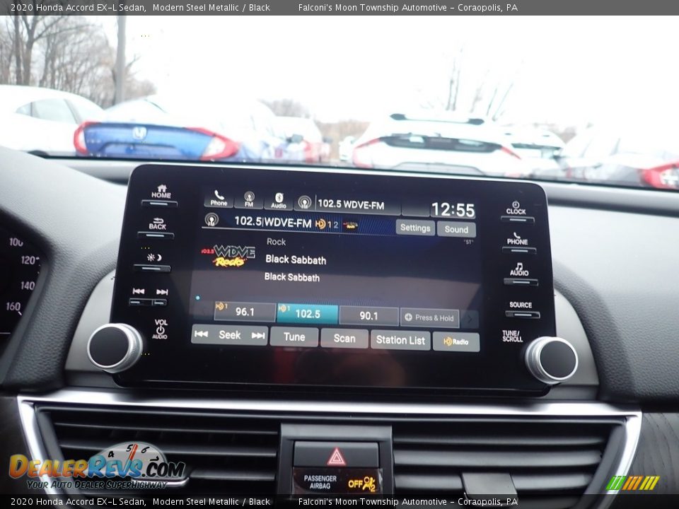 2020 Honda Accord EX-L Sedan Modern Steel Metallic / Black Photo #14