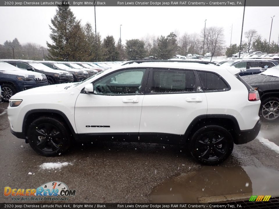 2020 Jeep Cherokee Latitude Plus 4x4 Bright White / Black Photo #2