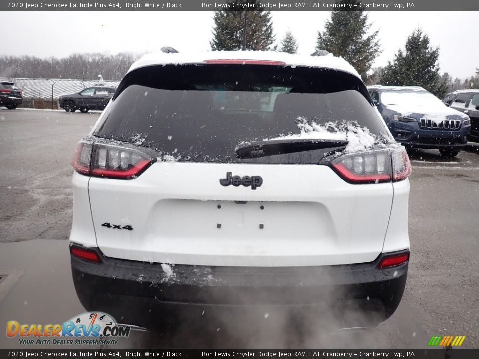 2020 Jeep Cherokee Latitude Plus 4x4 Bright White / Black Photo #4