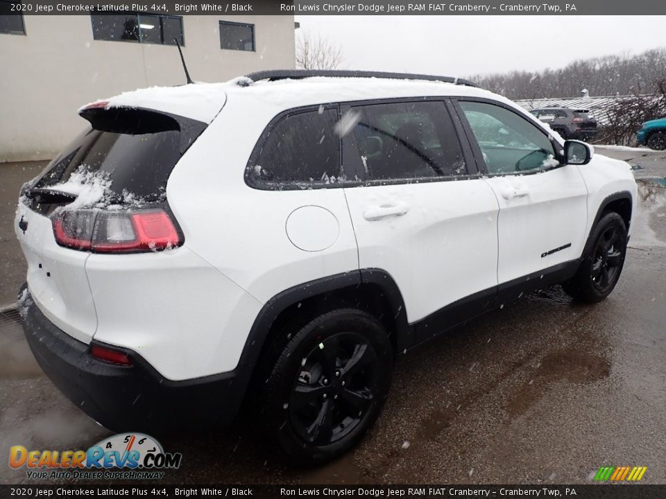 2020 Jeep Cherokee Latitude Plus 4x4 Bright White / Black Photo #5