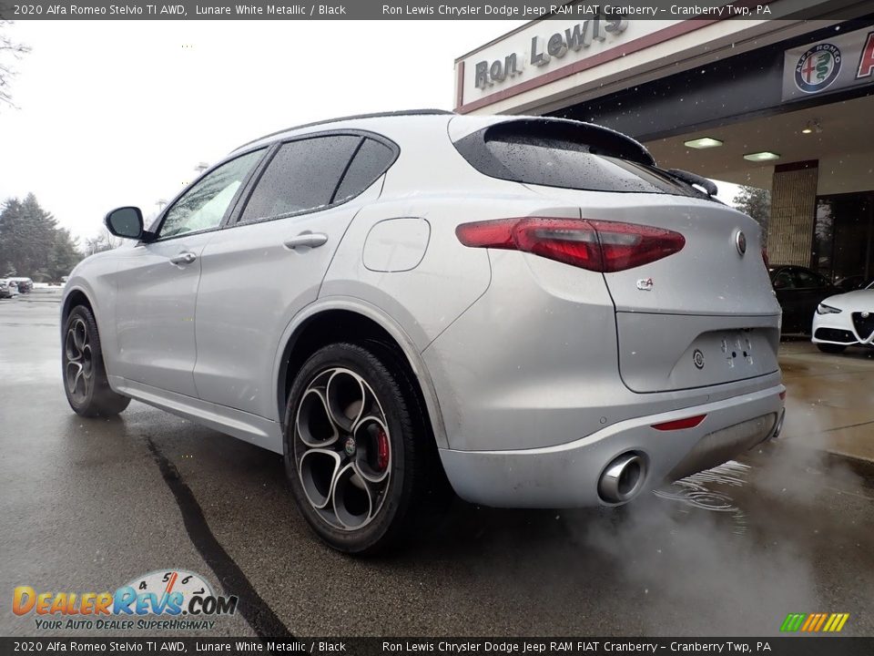 2020 Alfa Romeo Stelvio TI AWD Lunare White Metallic / Black Photo #4