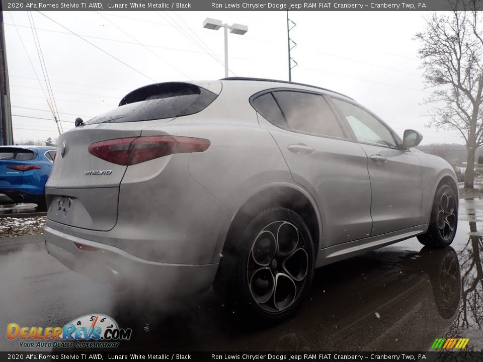 2020 Alfa Romeo Stelvio TI AWD Lunare White Metallic / Black Photo #5