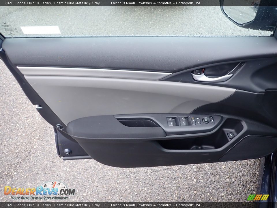 2020 Honda Civic LX Sedan Cosmic Blue Metallic / Gray Photo #12
