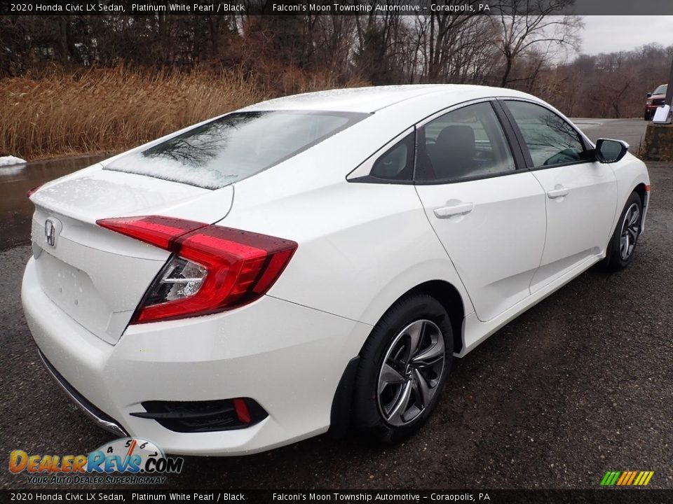 2020 Honda Civic LX Sedan Platinum White Pearl / Black Photo #4