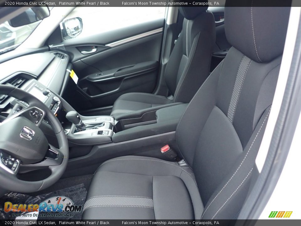 2020 Honda Civic LX Sedan Platinum White Pearl / Black Photo #8