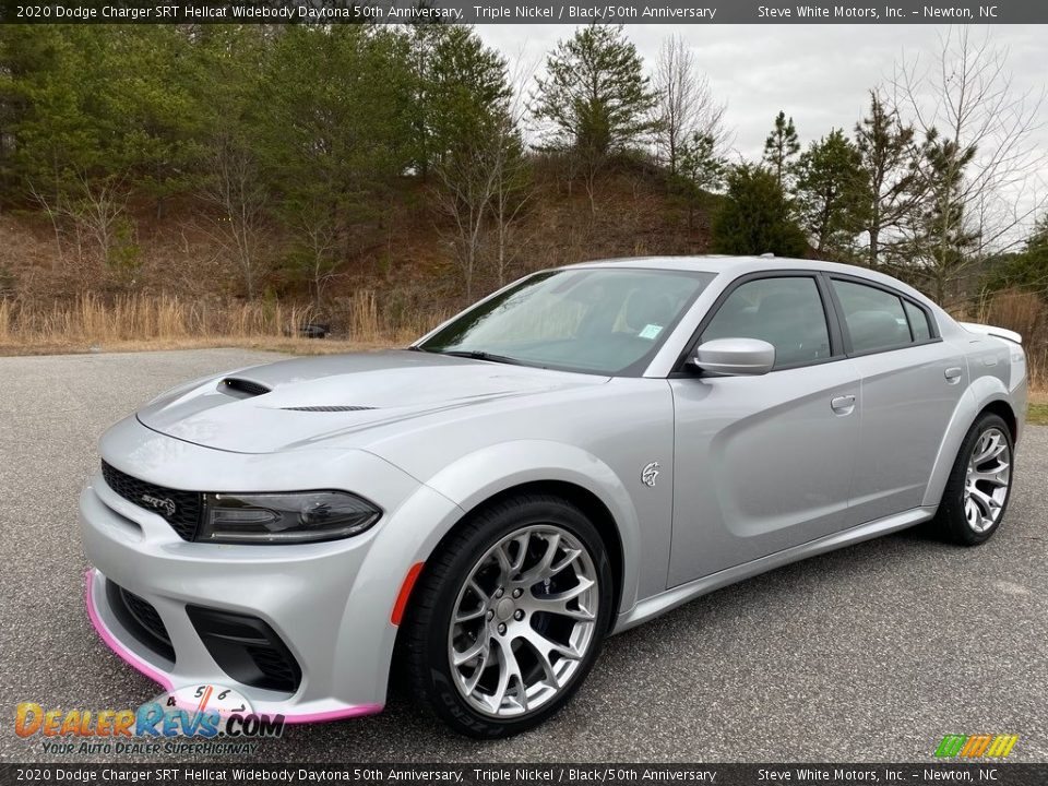 Front 3/4 View of 2020 Dodge Charger SRT Hellcat Widebody Daytona 50th Anniversary Photo #2