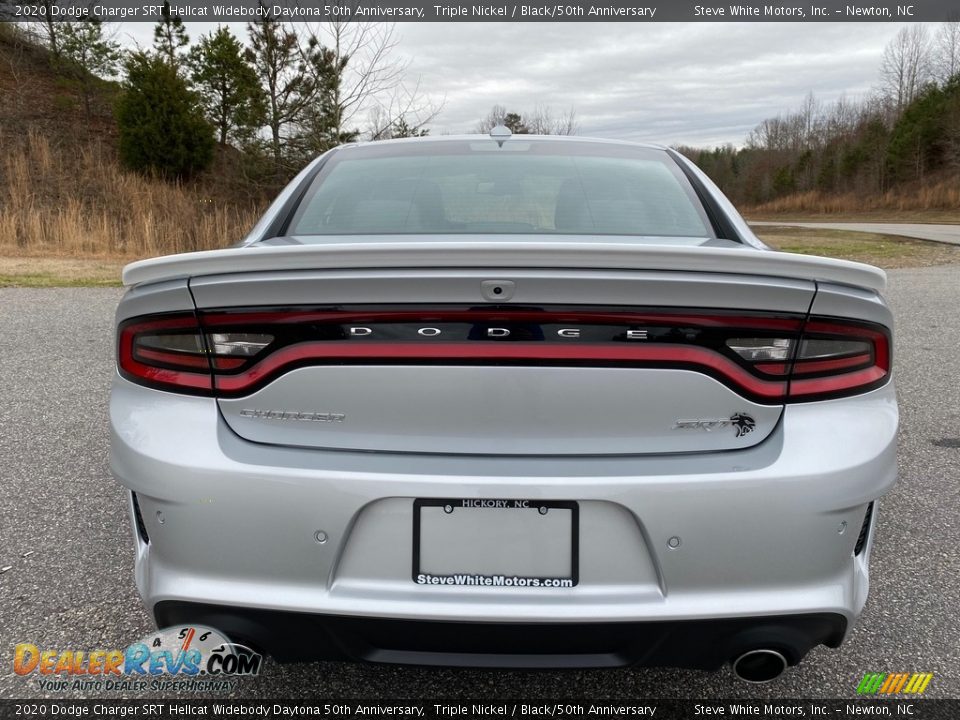 2020 Dodge Charger SRT Hellcat Widebody Daytona 50th Anniversary Triple Nickel / Black/50th Anniversary Photo #7