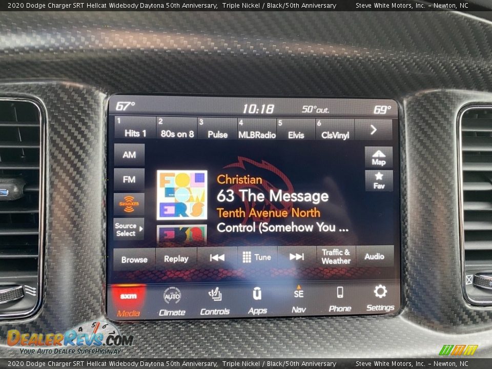 Controls of 2020 Dodge Charger SRT Hellcat Widebody Daytona 50th Anniversary Photo #23