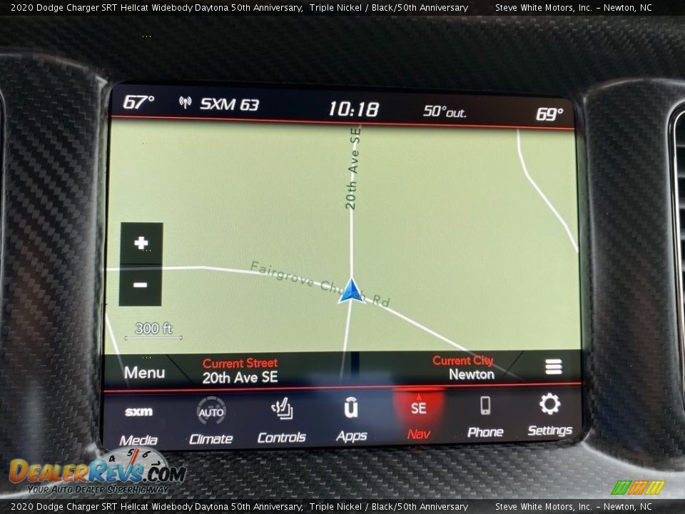 Navigation of 2020 Dodge Charger SRT Hellcat Widebody Daytona 50th Anniversary Photo #24