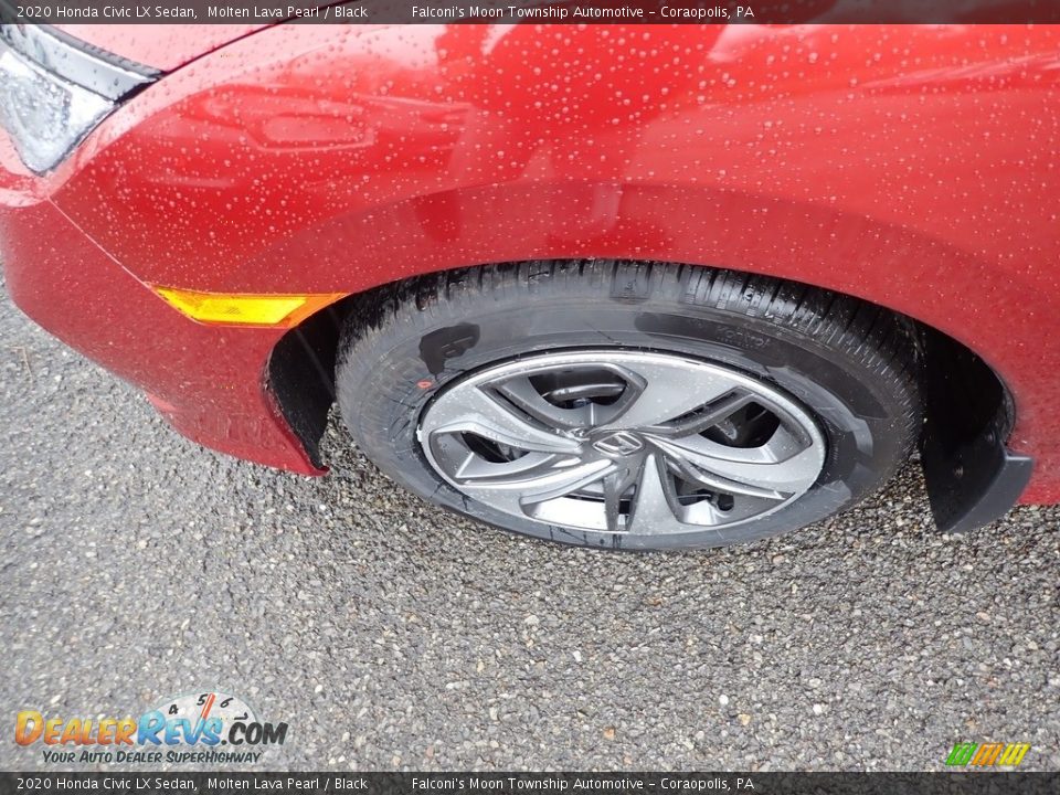 2020 Honda Civic LX Sedan Molten Lava Pearl / Black Photo #8