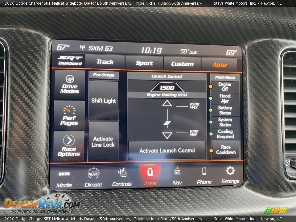 Controls of 2020 Dodge Charger SRT Hellcat Widebody Daytona 50th Anniversary Photo #26