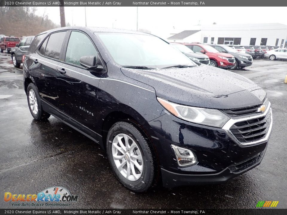 2020 Chevrolet Equinox LS AWD Midnight Blue Metallic / Ash Gray Photo #7