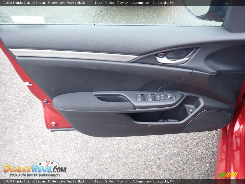 2020 Honda Civic LX Sedan Molten Lava Pearl / Black Photo #12