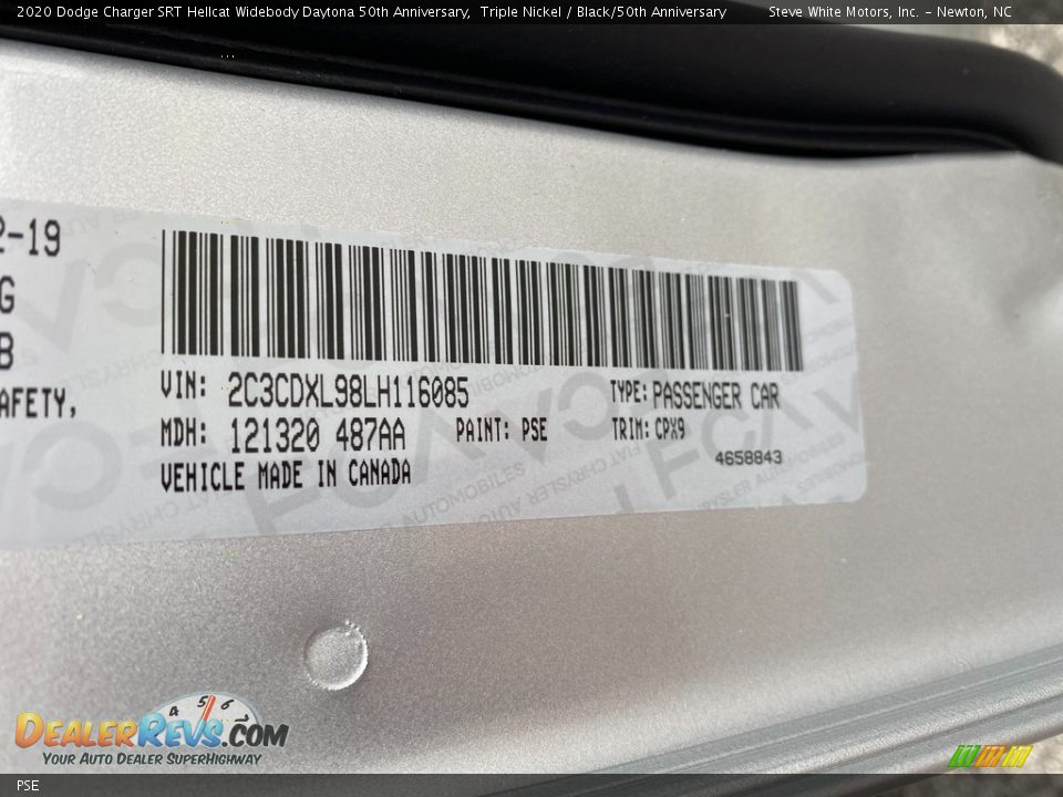 Dodge Color Code PSE Triple Nickel