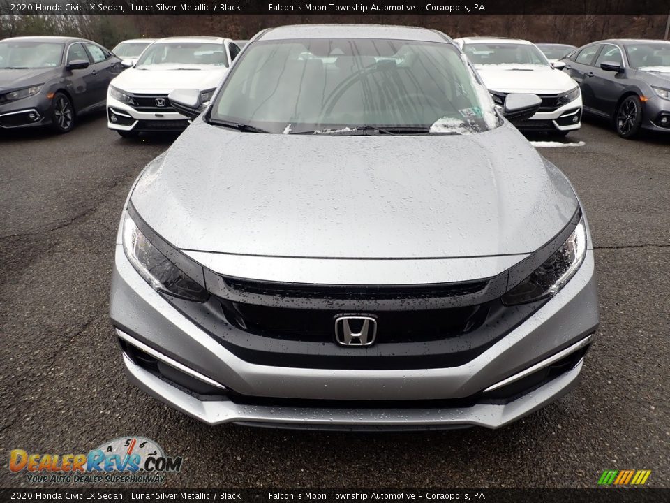 2020 Honda Civic LX Sedan Lunar Silver Metallic / Black Photo #7