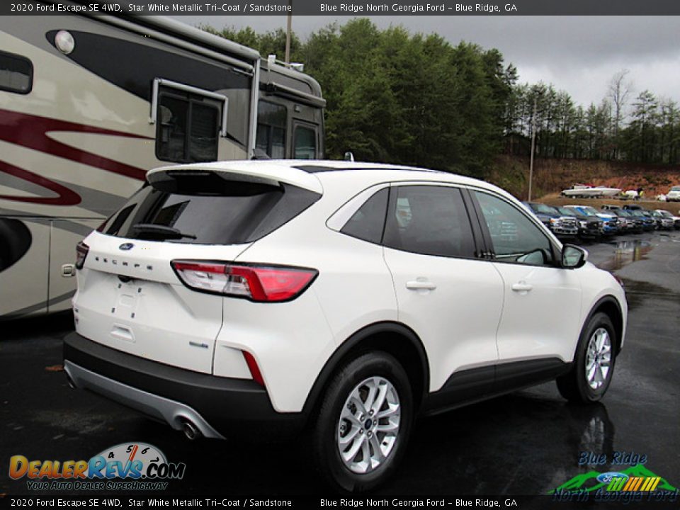 2020 Ford Escape SE 4WD Star White Metallic Tri-Coat / Sandstone Photo #5