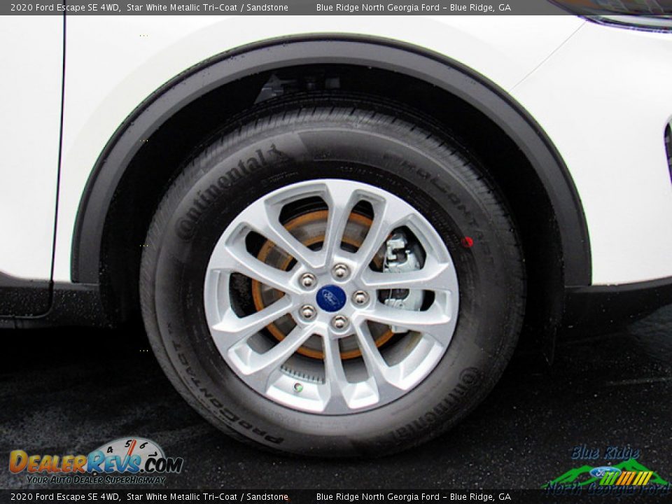 2020 Ford Escape SE 4WD Star White Metallic Tri-Coat / Sandstone Photo #9