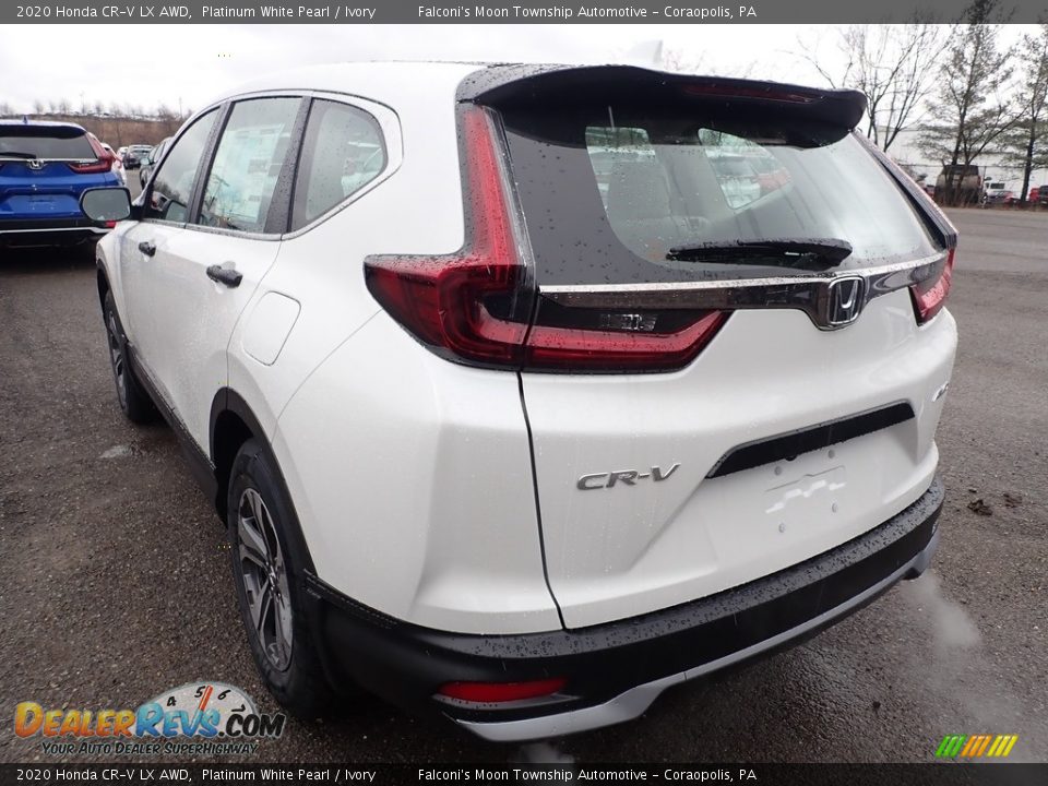 2020 Honda CR-V LX AWD Platinum White Pearl / Ivory Photo #2