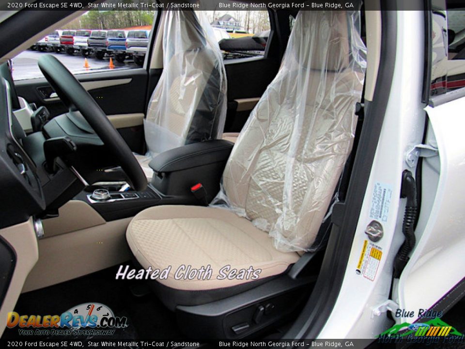 2020 Ford Escape SE 4WD Star White Metallic Tri-Coat / Sandstone Photo #10