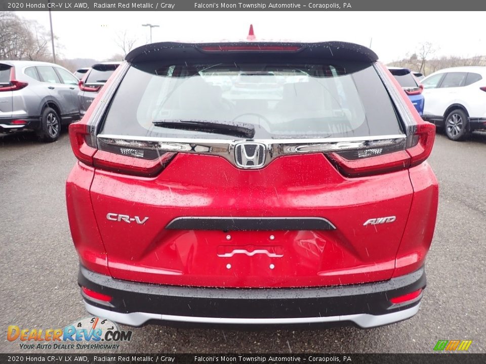 2020 Honda CR-V LX AWD Radiant Red Metallic / Gray Photo #3