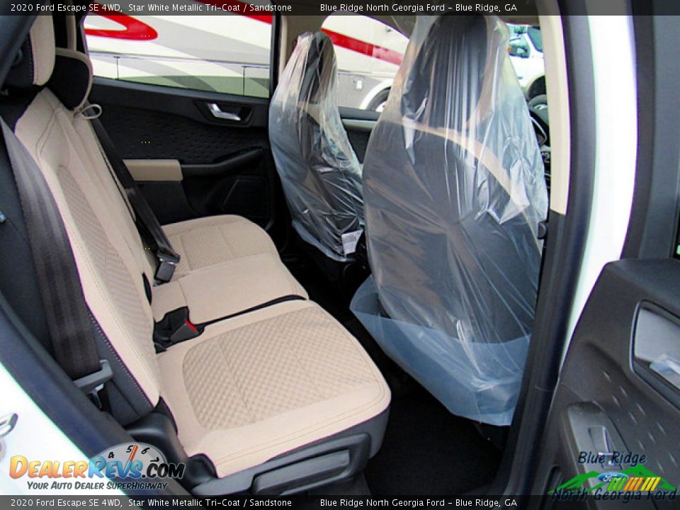 2020 Ford Escape SE 4WD Star White Metallic Tri-Coat / Sandstone Photo #28