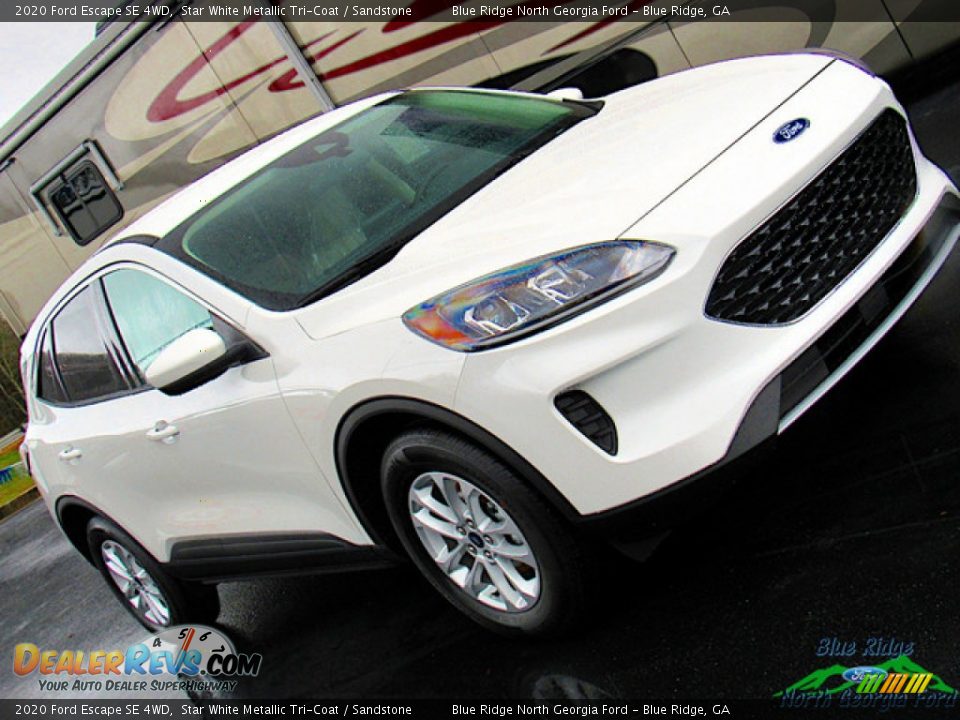 2020 Ford Escape SE 4WD Star White Metallic Tri-Coat / Sandstone Photo #30