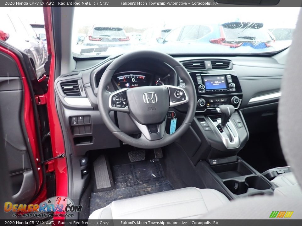 2020 Honda CR-V LX AWD Radiant Red Metallic / Gray Photo #10