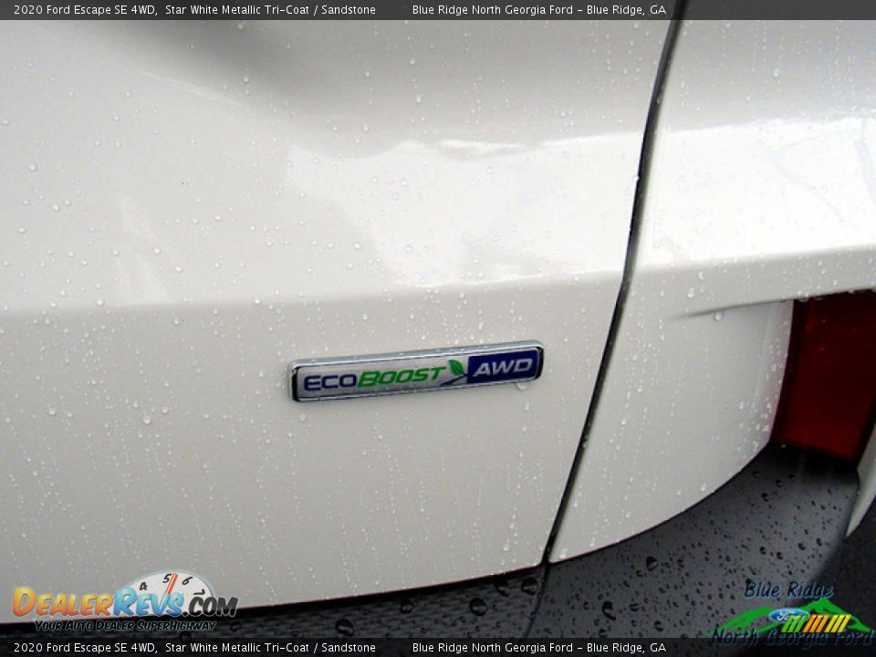 2020 Ford Escape SE 4WD Star White Metallic Tri-Coat / Sandstone Photo #34