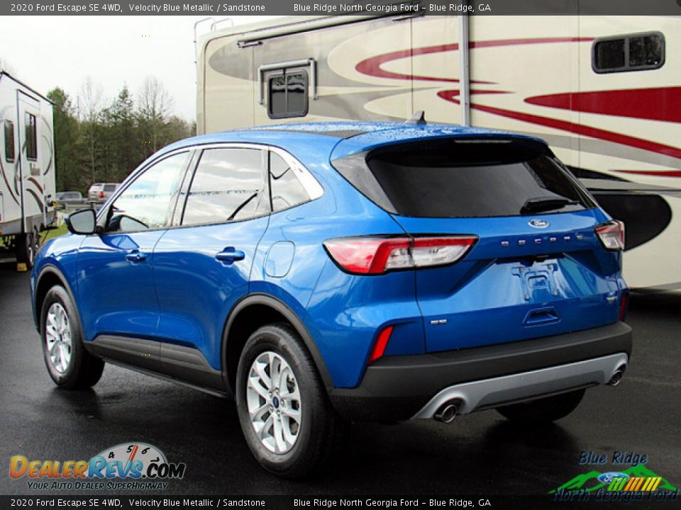2020 Ford Escape SE 4WD Velocity Blue Metallic / Sandstone Photo #3
