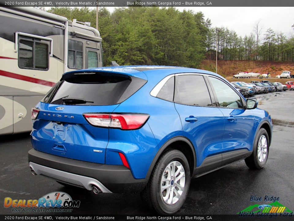 2020 Ford Escape SE 4WD Velocity Blue Metallic / Sandstone Photo #5