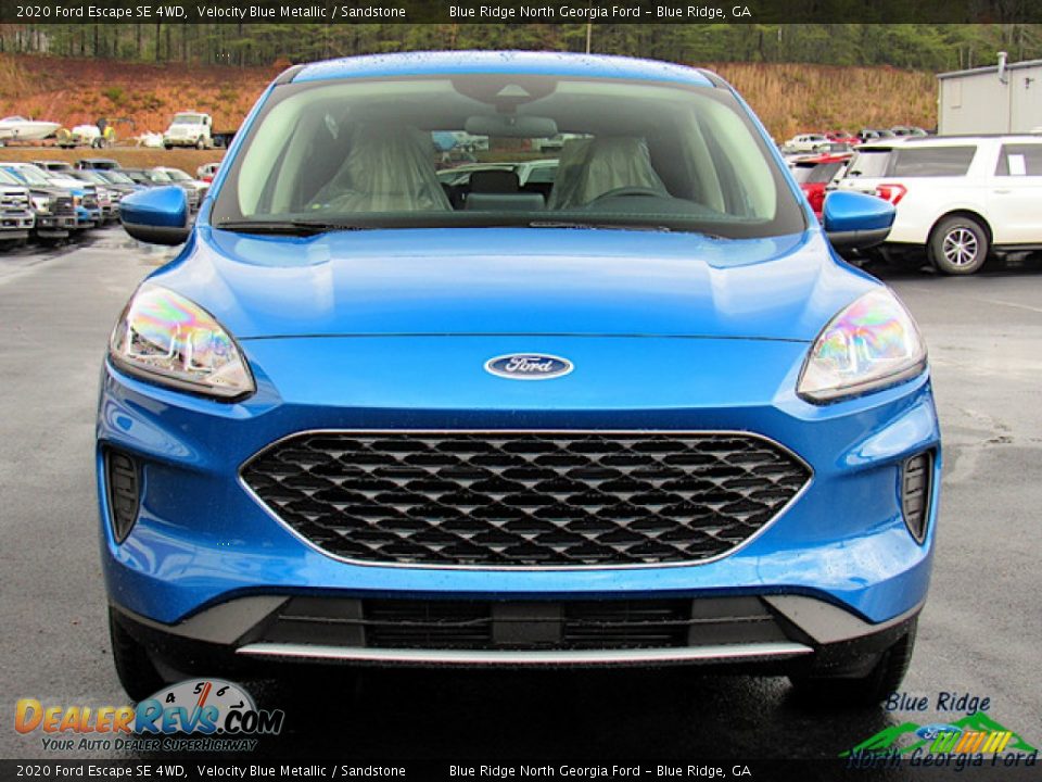 2020 Ford Escape SE 4WD Velocity Blue Metallic / Sandstone Photo #8
