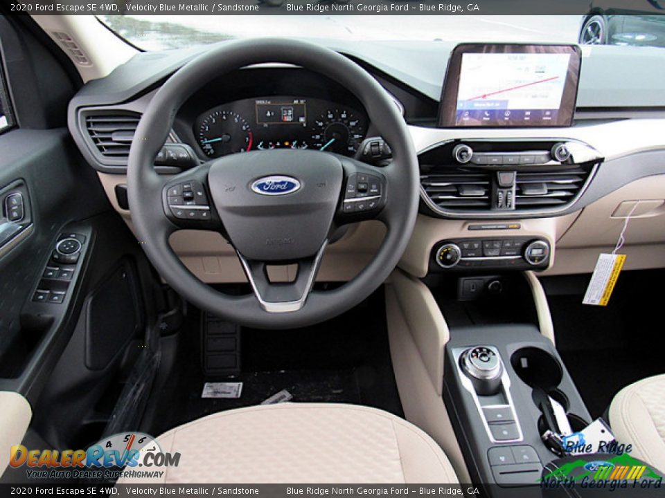2020 Ford Escape SE 4WD Velocity Blue Metallic / Sandstone Photo #14