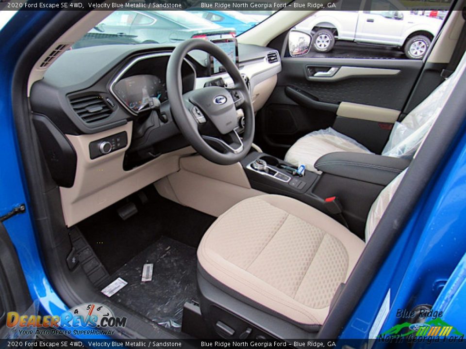 2020 Ford Escape SE 4WD Velocity Blue Metallic / Sandstone Photo #27