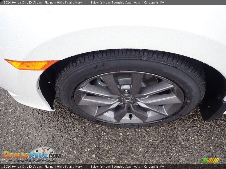 2020 Honda Civic EX Sedan Platinum White Pearl / Ivory Photo #7