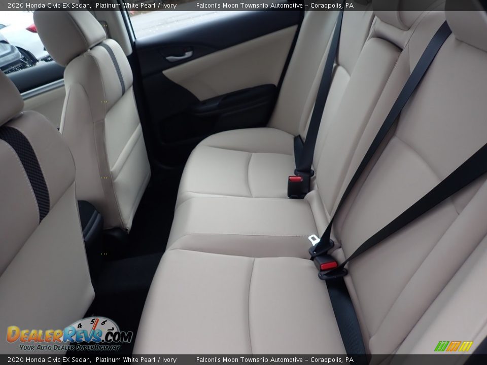 2020 Honda Civic EX Sedan Platinum White Pearl / Ivory Photo #9