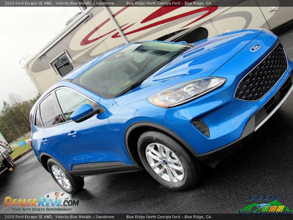 2020 Ford Escape SE 4WD Velocity Blue Metallic / Sandstone Photo #31