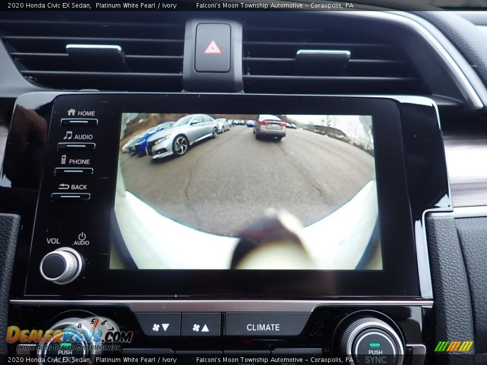 2020 Honda Civic EX Sedan Platinum White Pearl / Ivory Photo #15