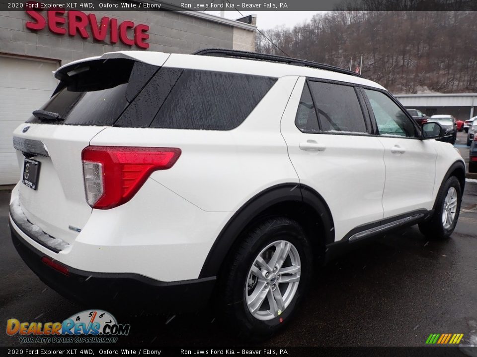 2020 Ford Explorer XLT 4WD Oxford White / Ebony Photo #2