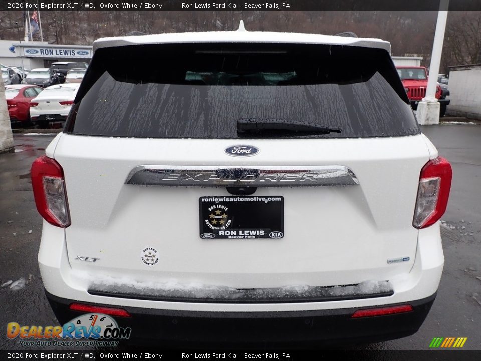 2020 Ford Explorer XLT 4WD Oxford White / Ebony Photo #3