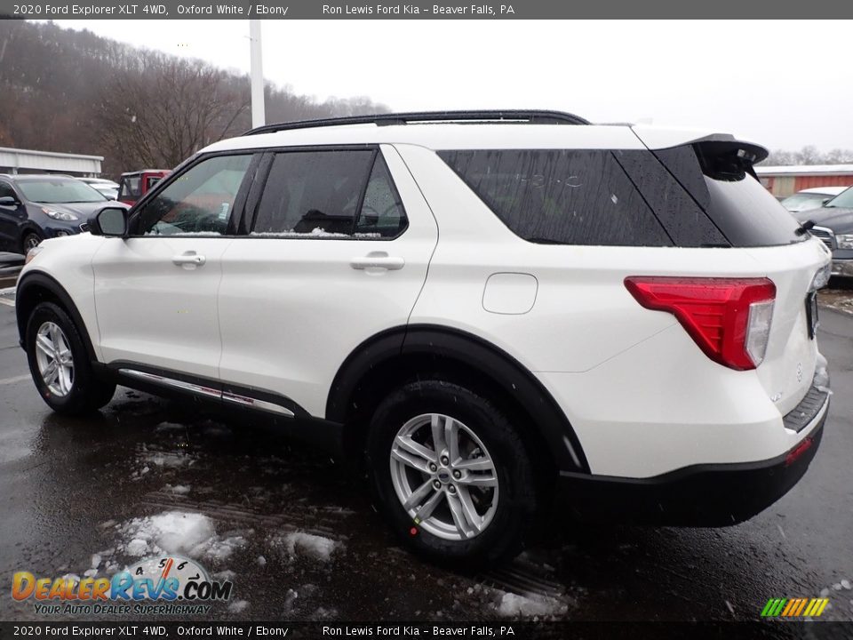 2020 Ford Explorer XLT 4WD Oxford White / Ebony Photo #5