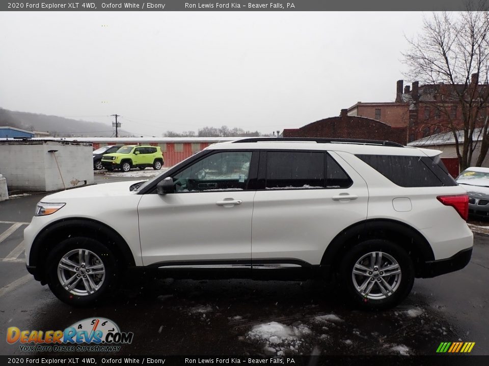 2020 Ford Explorer XLT 4WD Oxford White / Ebony Photo #6