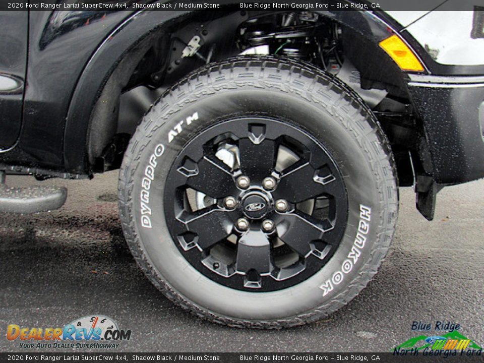 2020 Ford Ranger Lariat SuperCrew 4x4 Shadow Black / Medium Stone Photo #9