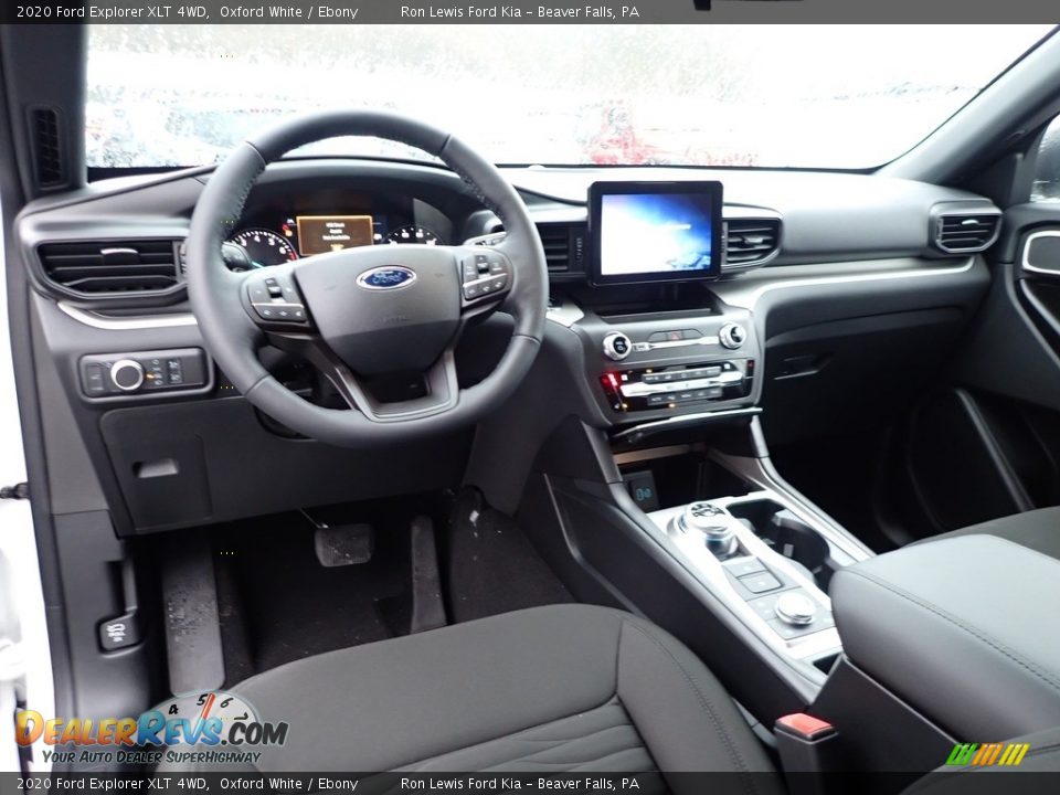 2020 Ford Explorer XLT 4WD Oxford White / Ebony Photo #16