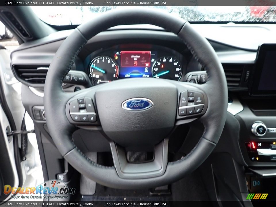 2020 Ford Explorer XLT 4WD Oxford White / Ebony Photo #18